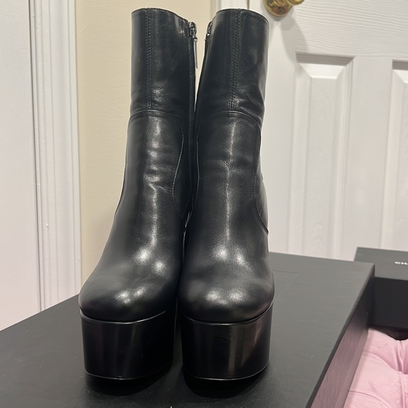 Saint Laurent Billy Platform Ankle Bootie Brand New Size 37.5 - Picture 4 of 10